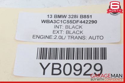 12-18 BMW 320i 328i Front Right Passenger Side Door Window Regulator Motor OEM