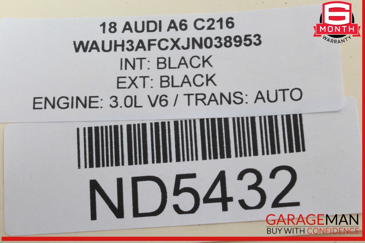 12-18 Audi A6 A7 Rear Left Driver Side Door Lock Latch Actuator 4G0839015D OEM