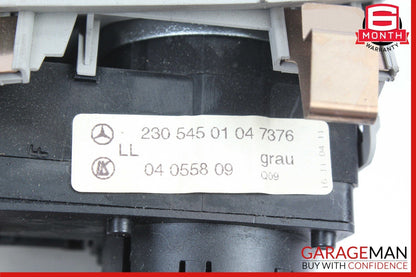 03-12 Mercedes R230 SL500 SL550 SL55 AMG Headlight Control Switch Assembly Grey