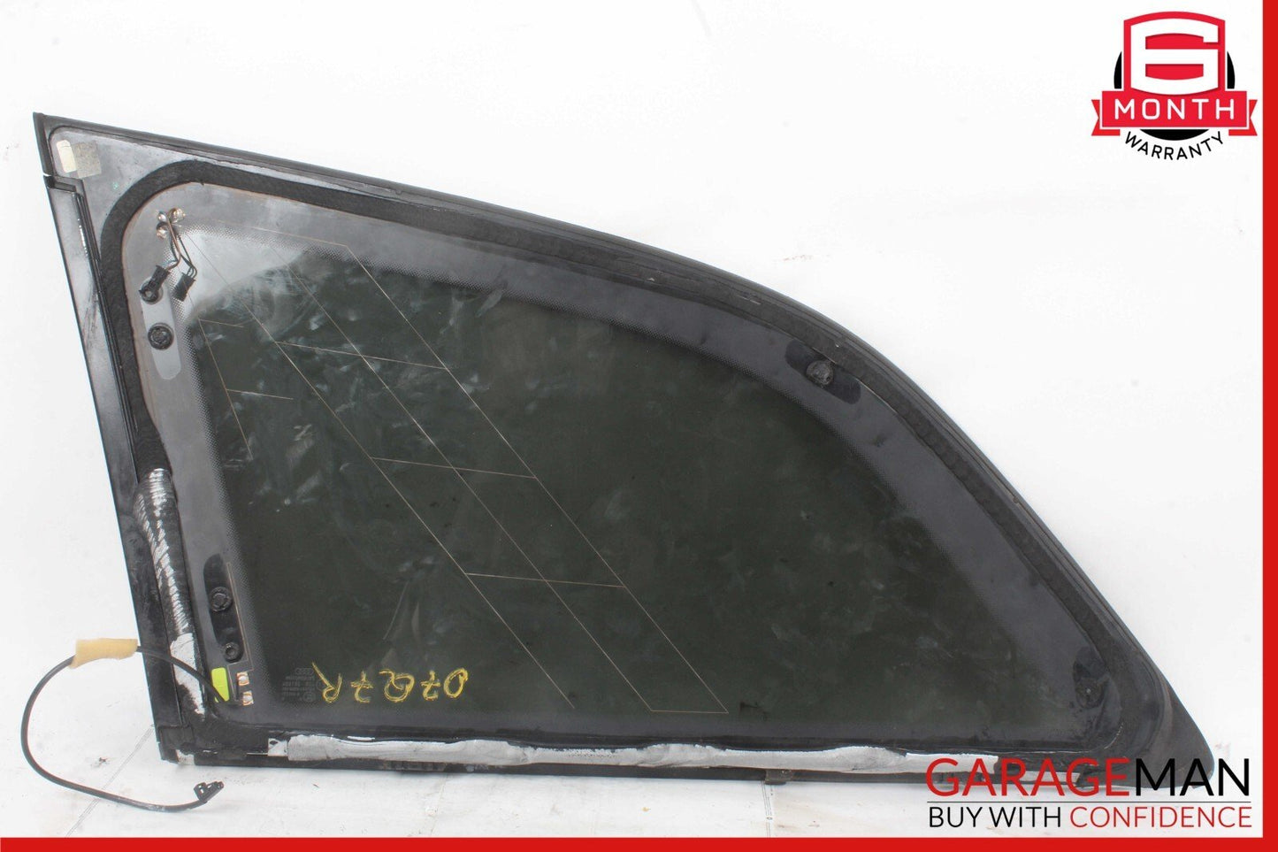 07-15 Audi Q7 Right Passenger Side Quarter Window Glass OEM