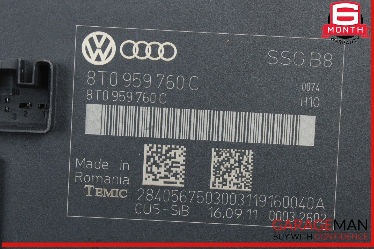 12-17 Audi S5 Front Left or Right Side Seat Memory Control Module 8T0959760C OEM