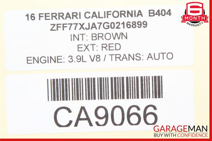 15-18 Ferrari California T Side Bumper Bracket Panel Cover 085082400 OEM
