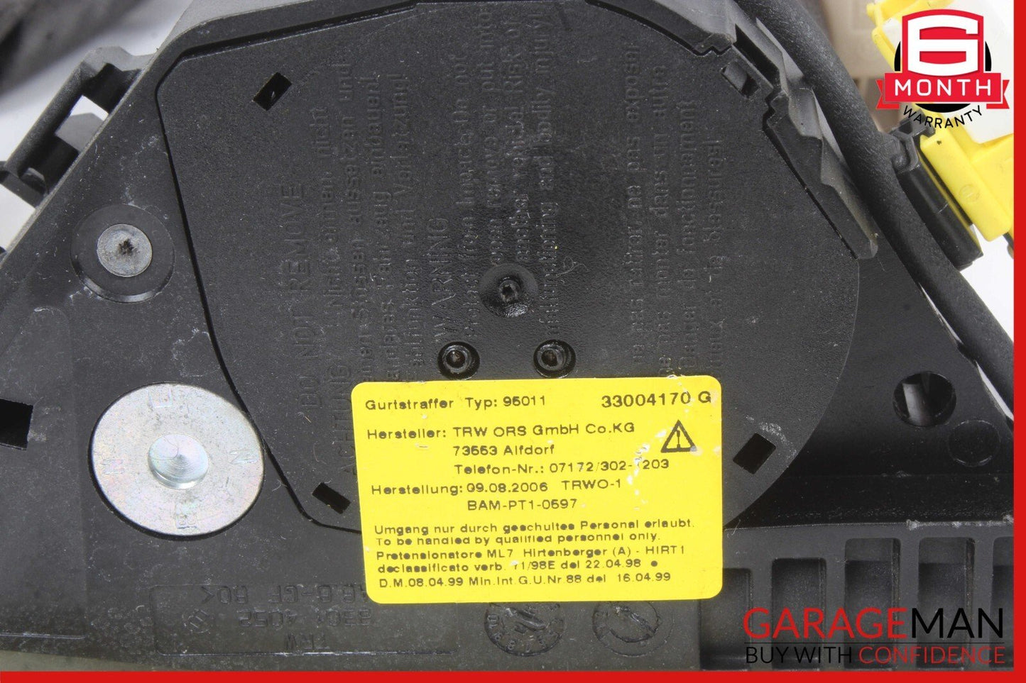 03-08 Maserati Quattroporte M139 Front Right Seatbelt Seat Belt Retractor OEM