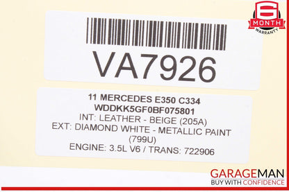 10-20 Mercedes W207 E350 Front Left Window Regulator Motor 2078200342 OEM