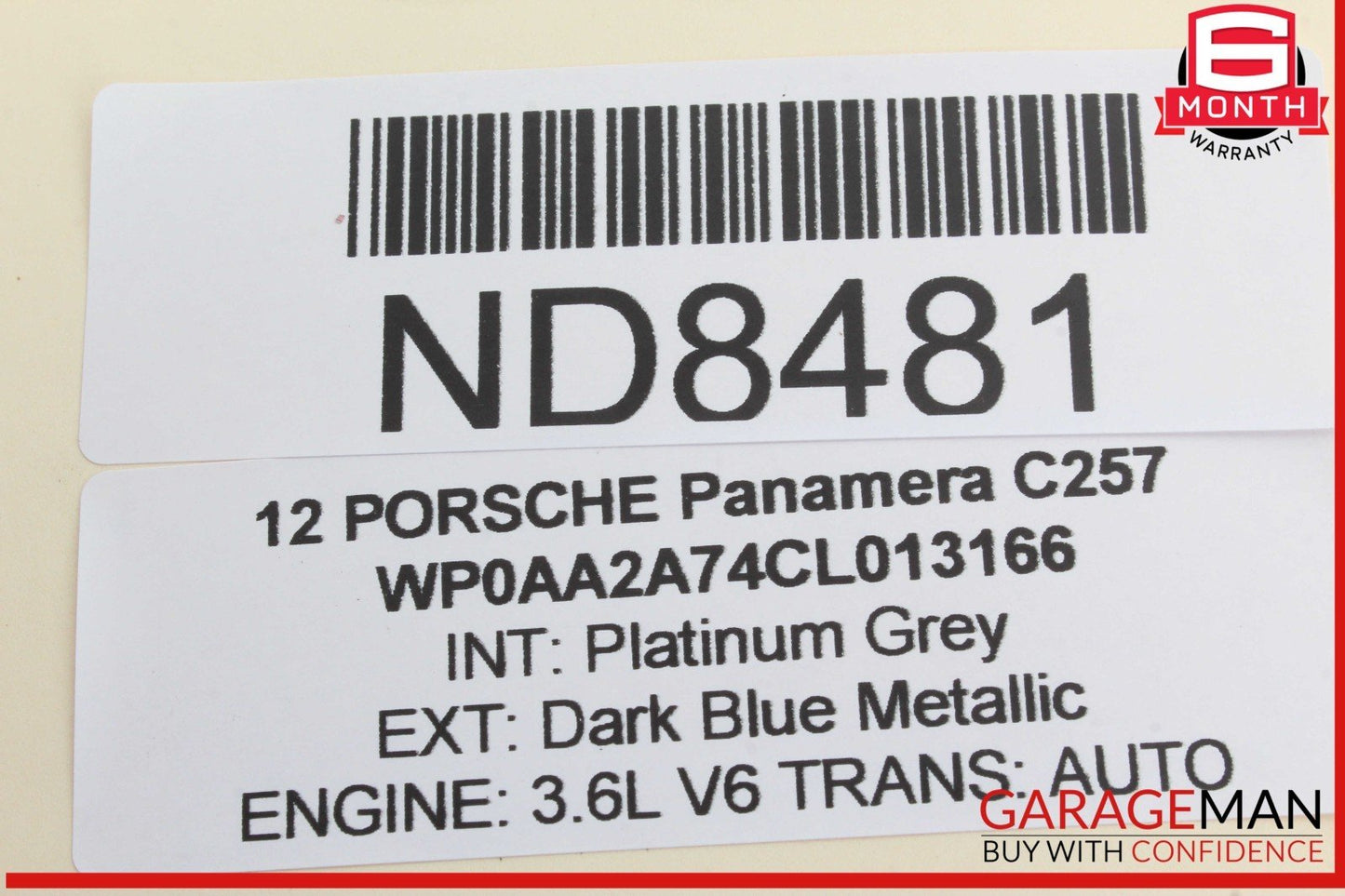 10-16 Porsche Panamera 970 Rear Left or Right Side Door Control Module Unit OEM