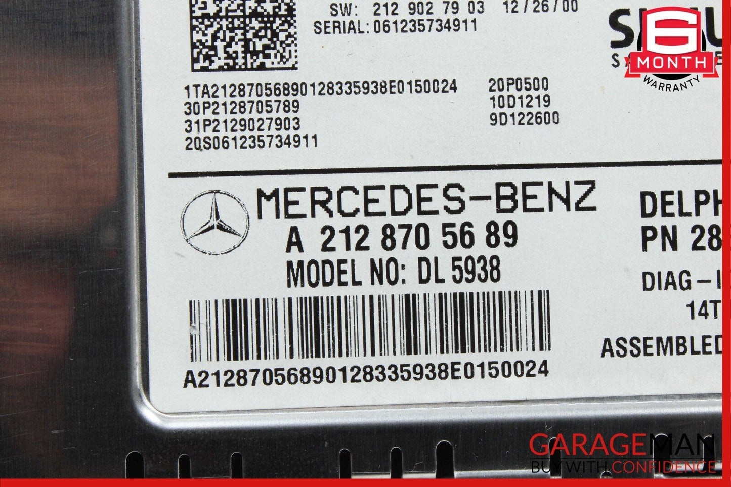 10-17 Mercedes R172 SLK250 C250 C300 Sirius Satellite Radio Receiver Module Unit