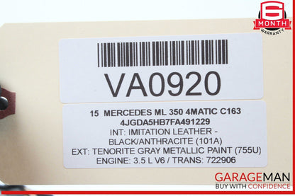08-20 Mercedes W166 ML350 4MATIC Headlight Fog Light Switch Control Module OEM