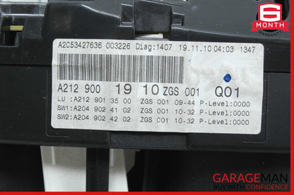 10-13 Mercedes W212 E350 E550 Speedometer Odometer Instrument Cluster Gauge