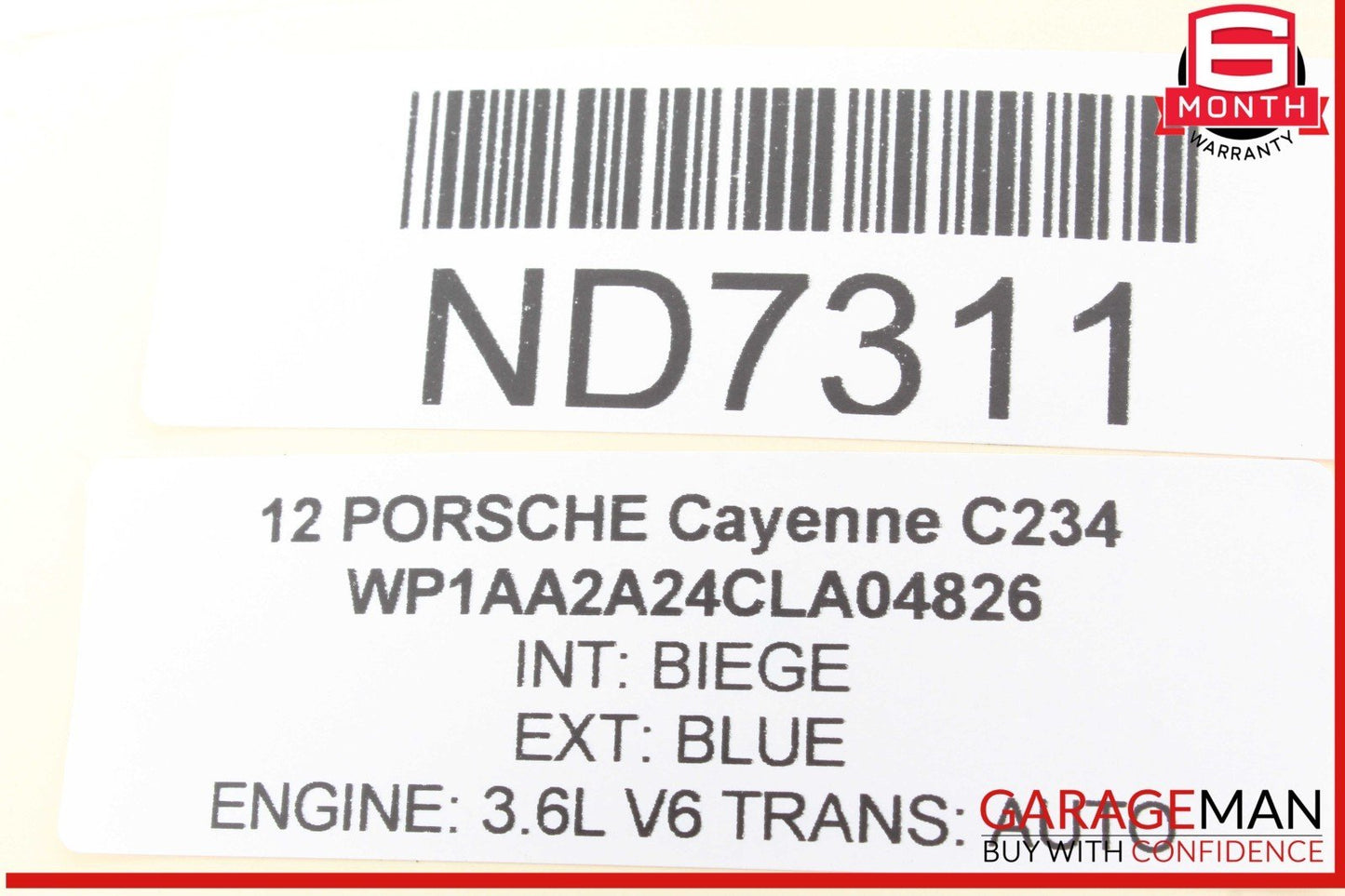 11-18 Porsche Cayenne 958 Front Driveshaft Propeller Shaft 7P0521101H OEM