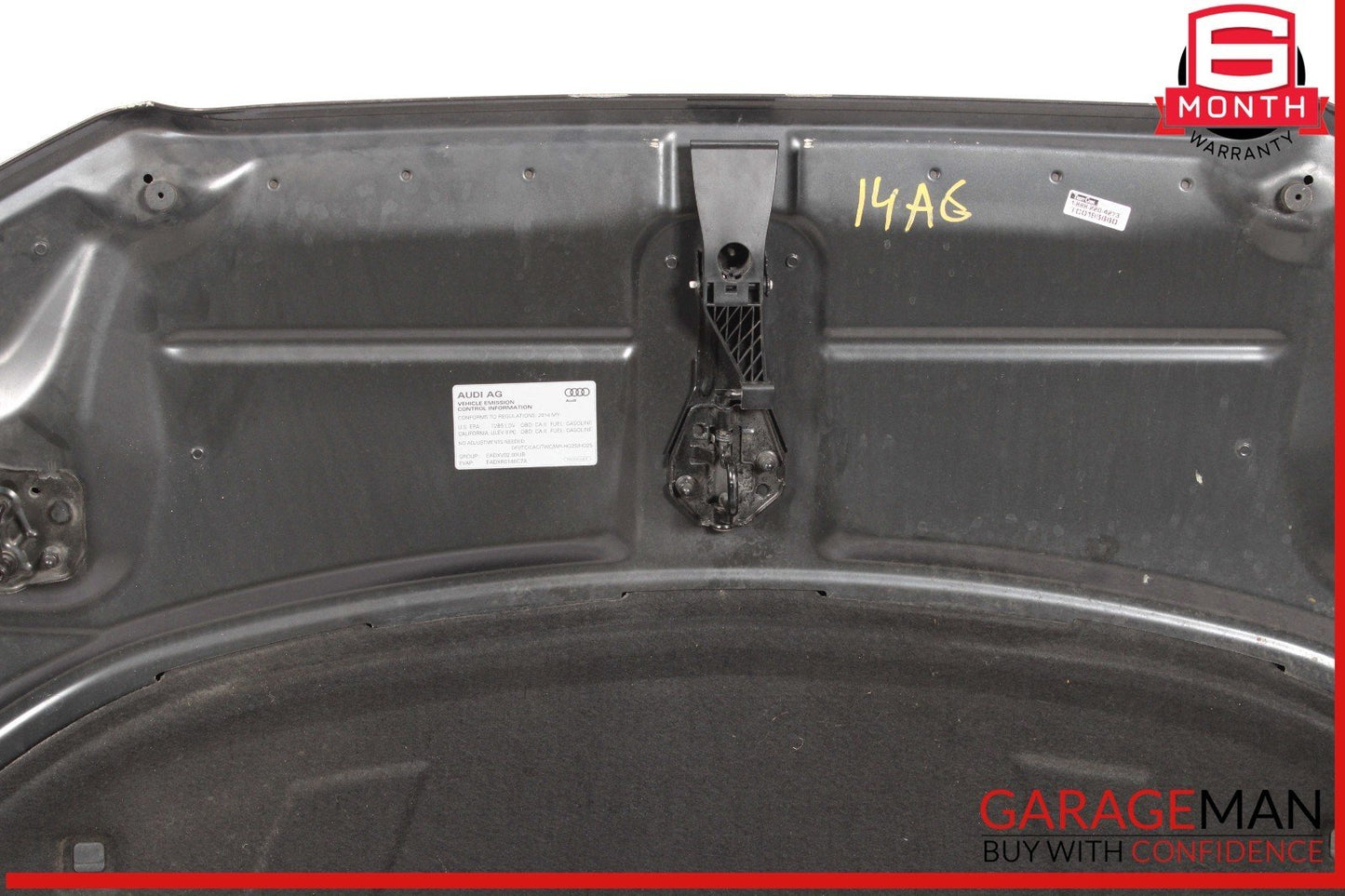 12-18 Audi A6 S6 Front Bonnet Hood Shell Cover Panel Assembly Black OEM