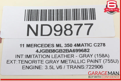 10-12 Mercedes W164 ML350 4MATIC Keyless Go Ignition Control Module Unit OEM
