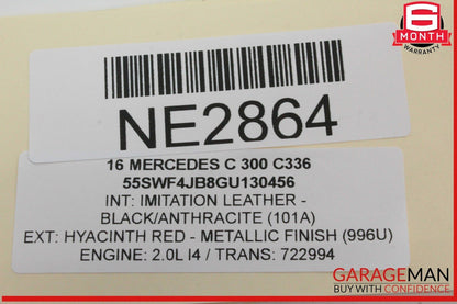 14-19 Mercedes W205 C300 S550 GLC350 Keyless Go Entry Control Module Unit OEM