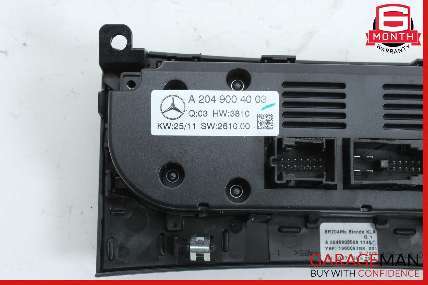 12-14 Mercedes W204 C350 AC A/C Climate Temperature Heater Switch Control Beige