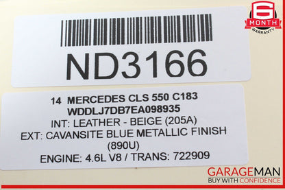 08-18 Mercedes W218 CLS550 E550 Front Left Side Door Control Module Unit OEM