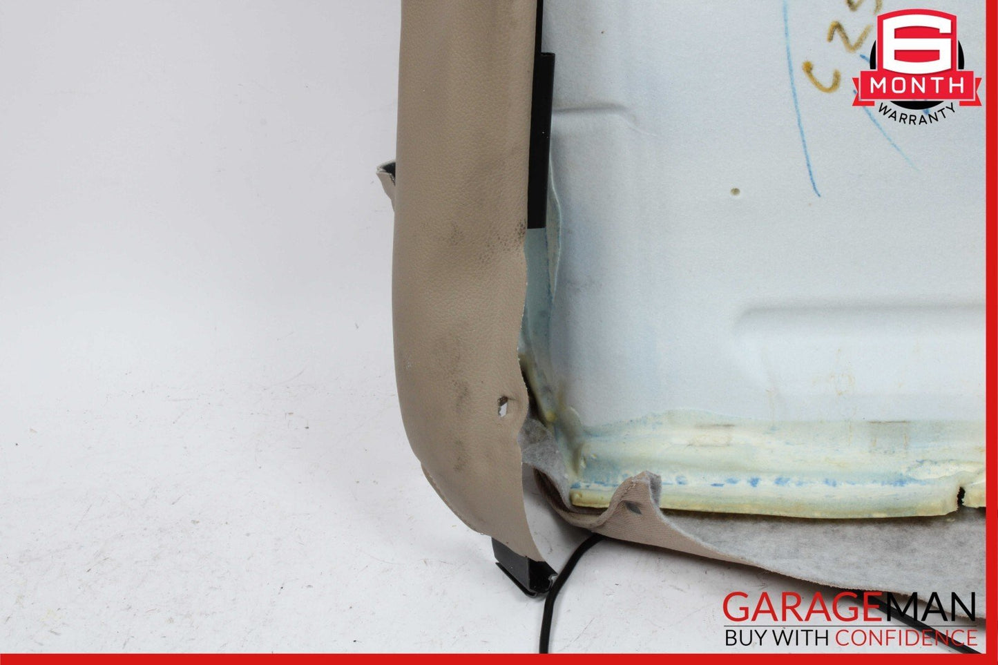 08-14 Mercedes W204 C250 C300 Front Left Side Top Upper Seat Cushion Beige OEM