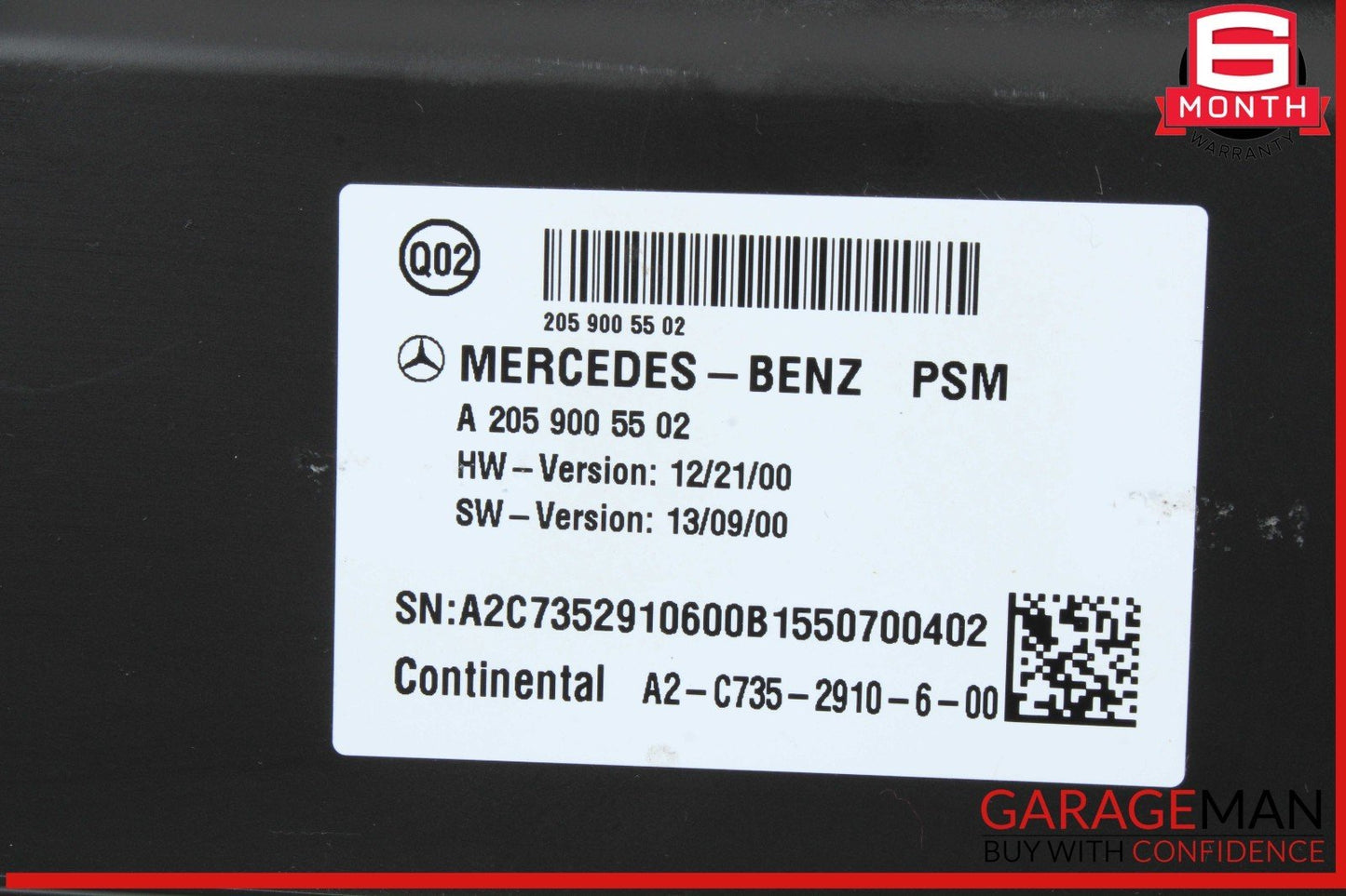 15-20 Mercedes W205 C300 C350e C63 AMG Front Right Side Seat Control Module Unit