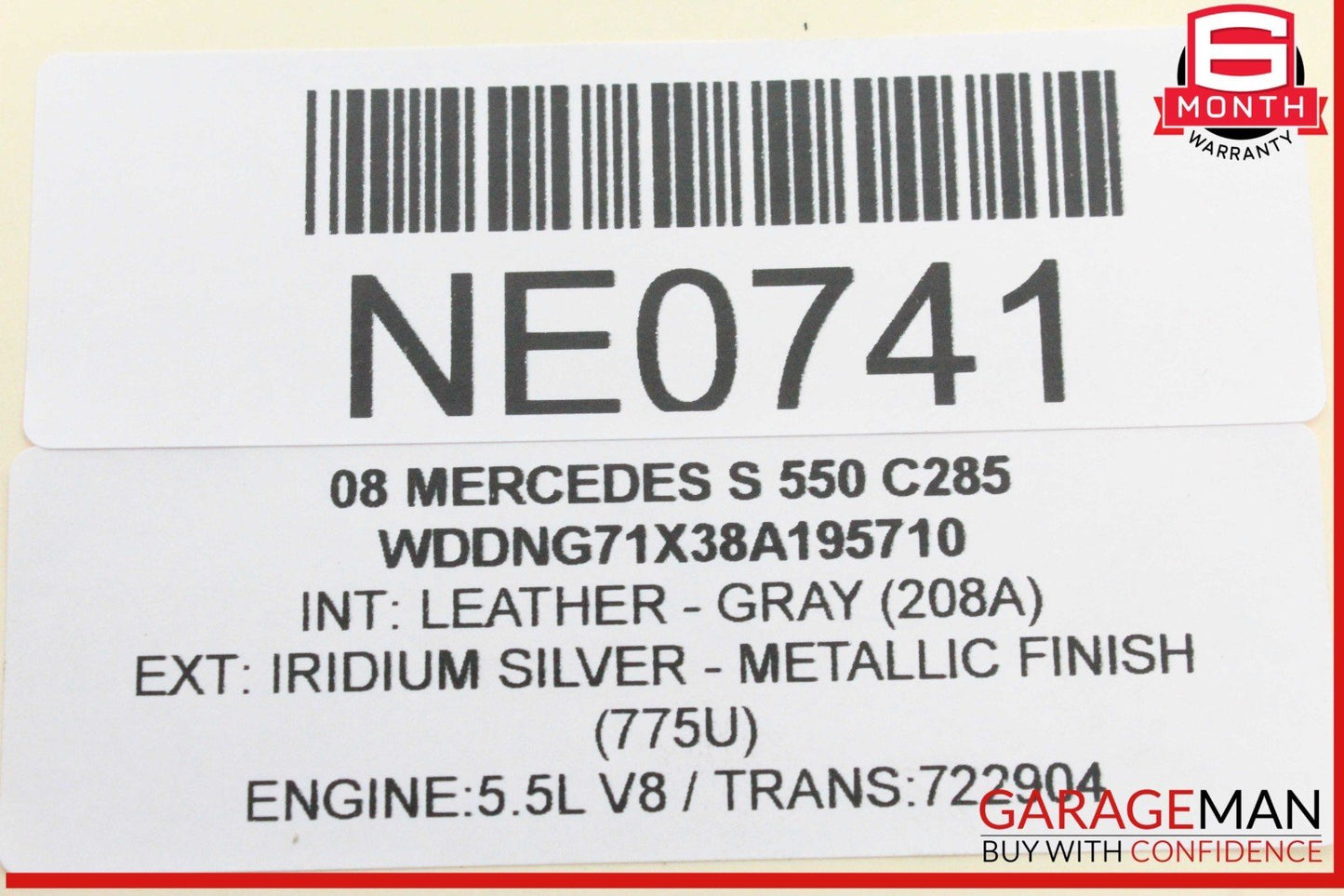 07-11 Mercedes W221 S550 CL550 A/C Air Conditioning Compressor 0022306711 OEM
