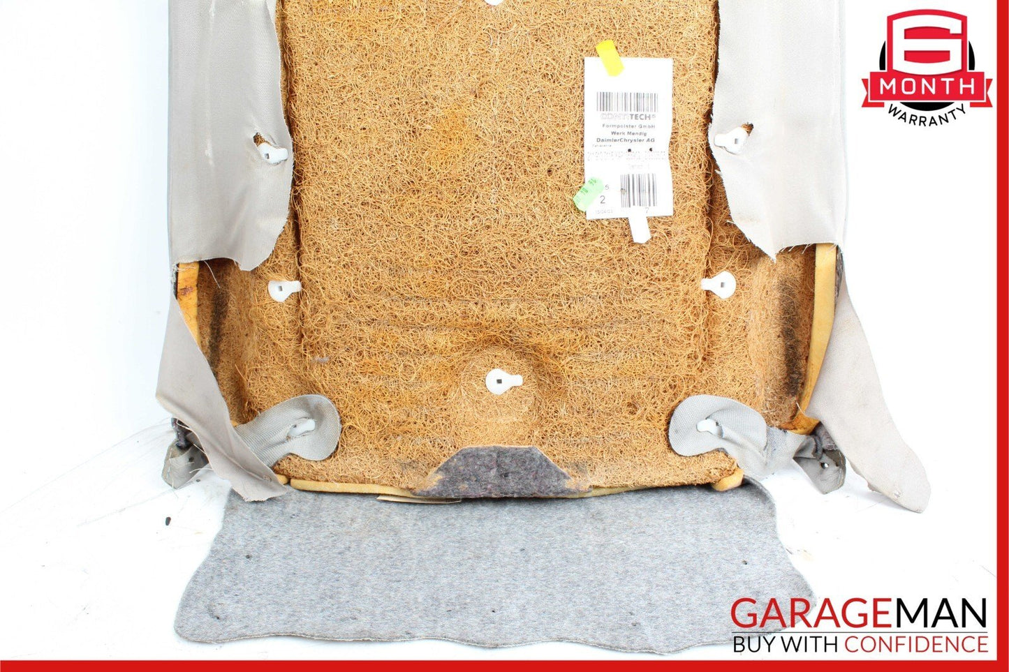 03-09 Mercedes W211 E350 E500 Front Left Side Top Upper Seat Cushion Grey OEM