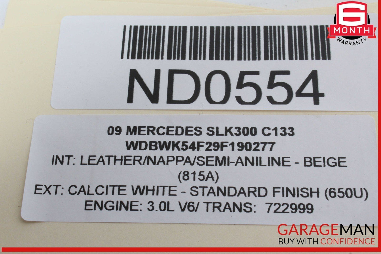 05-18 Mercedes R171 SLK300 CLS550 Seat Control Vacuum Pump 0008003348 OEM