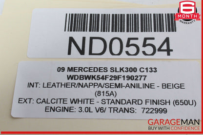 05-18 Mercedes R171 SLK300 CLS550 Seat Control Vacuum Pump 0008003348 OEM