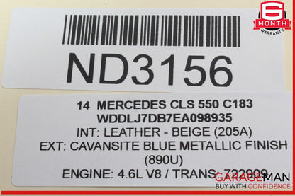 08-18 Mercedes W218 CLS550 E350 Front Right Side Door Control Module OEM