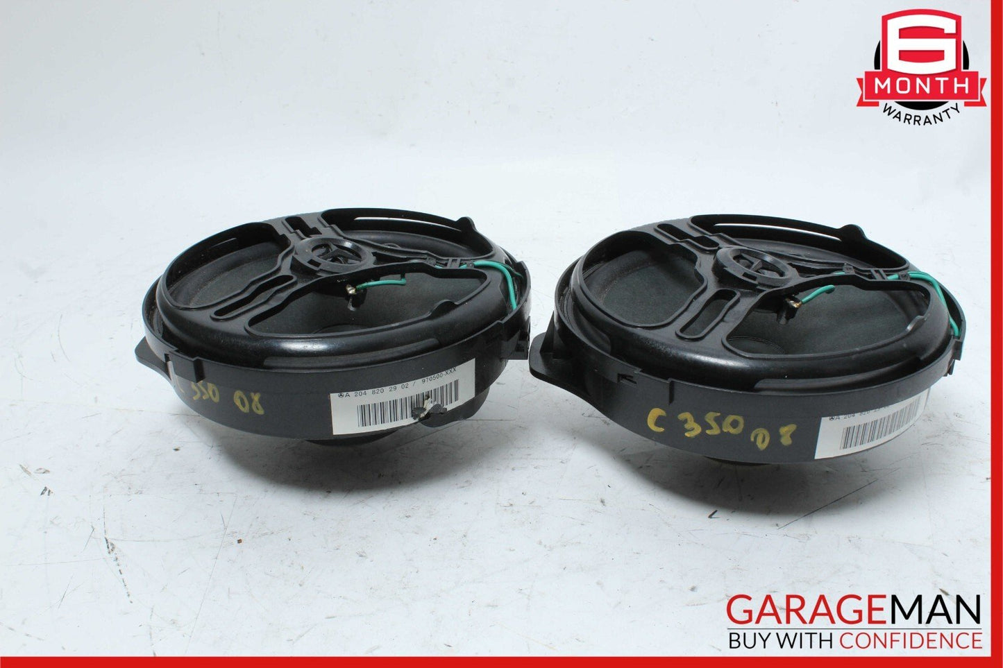 08-15 Mercedes W204 C350 GLK350 Rear Right & Left Door Sound Speakers Set of 2