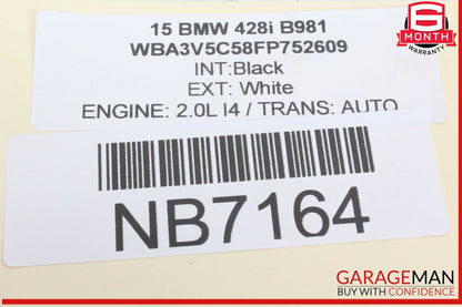 14-16 BMW 428i Rear Right Passenger Side CV Axle Shaft 7637444 OEM