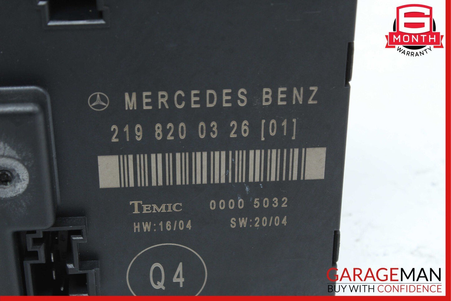 06-11 Mercedes W219 CLS500 Rear Right Side Door Control Module 2198200326 OEM