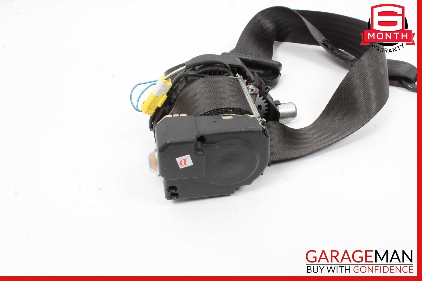 03-08 Maserati Quattroporte M139 Front Right Side Seat Belt Black OEM