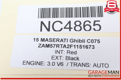 14-17 Maserati Ghibli M157 S Q4 Quattroporte Head Unit Comand FM CD Audio OEM
