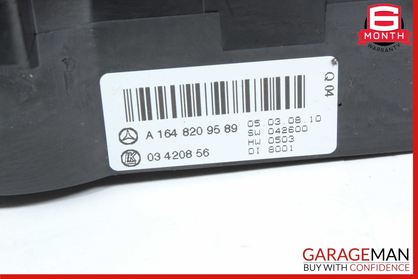 06-11 Mercedes W164 ML350 ML550 Rear A/C Heater Climate Control Switch Unit OEM