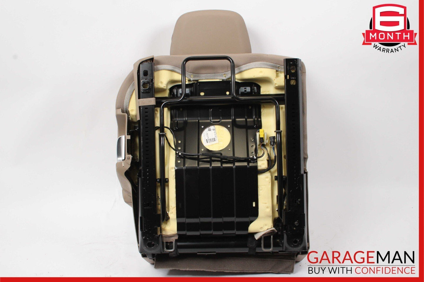 11-17 Porsche Cayenne 958 Rear Right Side Complete Seat Cushion Assembly Brown