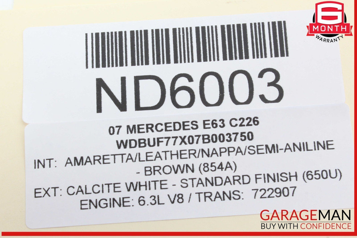 03-09 Mercedes W211 E63 AMG E550 Rear Right Side Door Control Module Unit OEM