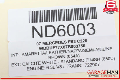 03-09 Mercedes W211 E63 AMG E550 Rear Right Side Door Control Module Unit OEM