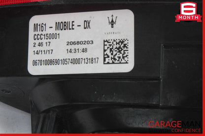 17-20 Maserati Levante M161 Inner Tail Light Lamp Right Passenger Side OEM