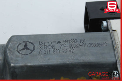 03-09 Mercedes W211 E350 E550 Rear Left Driver Side Window Regulator Motor OEM