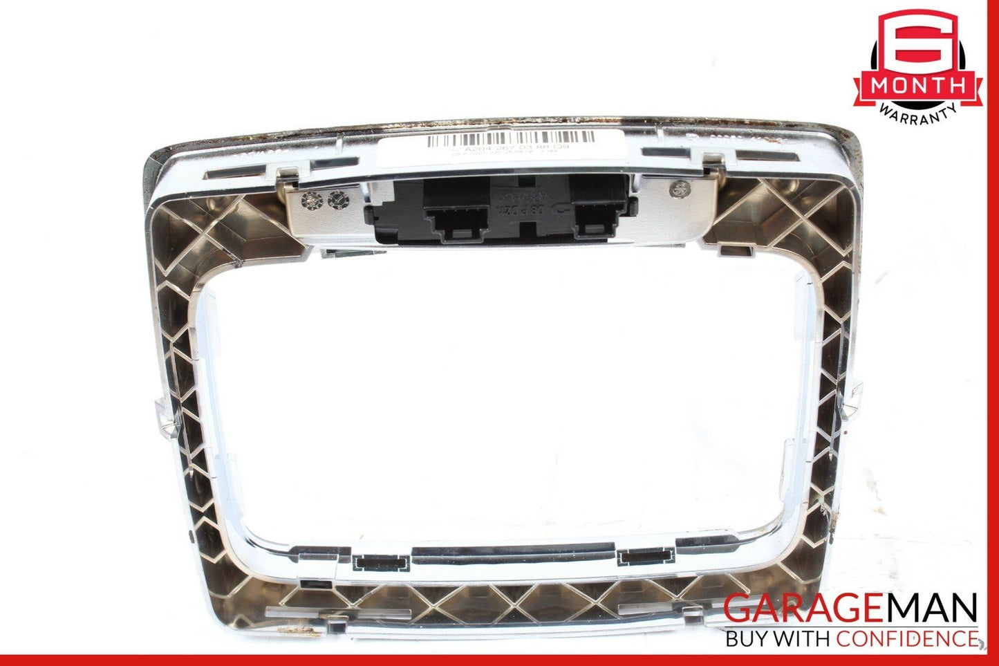 08-14 Mercedes C300 GLK350 E350 Center Console Shift Shifter Bezel Trim Silver