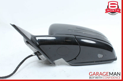 10-13 Mercedes W212 E350 Front Left Driver Side Door Rear View Mirror Black OEM