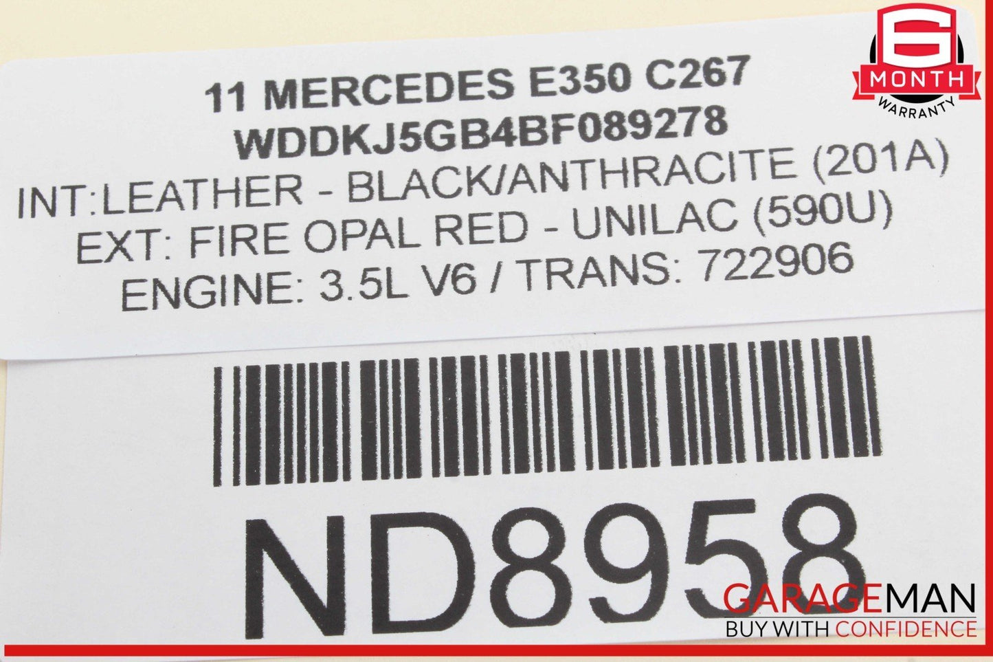 08-18 Mercedes W212 E350 E550 E400 Front Left Side Door Control Module Unit OEM