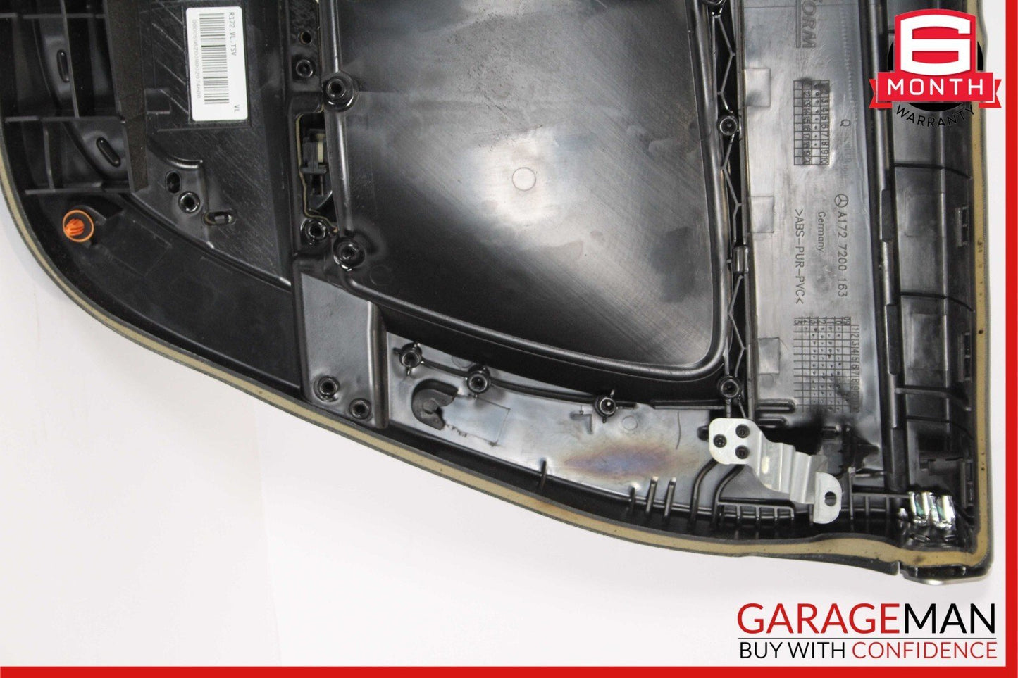 12-16 Mercedes R172 SLK350 Front Left Interior Door Panel Trim Cover Assy Black