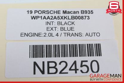 17-21 Porsche Macan Rear Left / Rear Right CV Axle Shaft 95B501203K