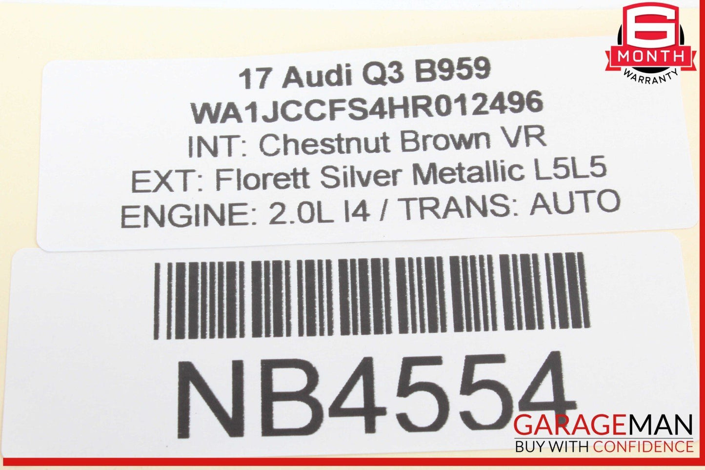 15-18 Audi Q3 Dashboard Navigation Information Display Screen Monitor 8U0857273C