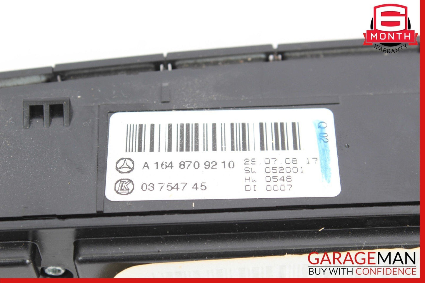 06-12 Mercedes X164 GL450 ML450 Hazard Control Switch Panel 1648709210 OEM