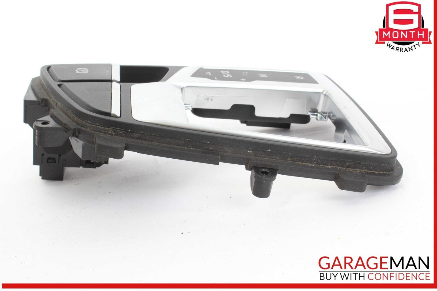 17-19 Audi Q7 Gear Shift Shifter Trim Cover Panel w/ Parking Brake Switch OEM