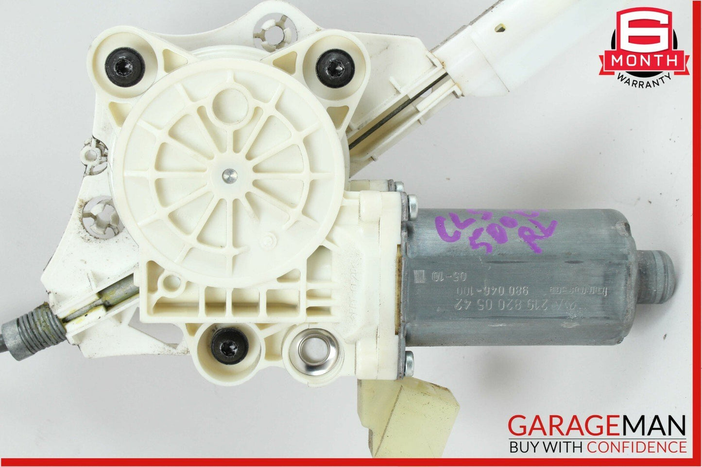 06-11 Mercedes W219 CLS500 CLS550 Rear Left Side Door Window Regulator Motor