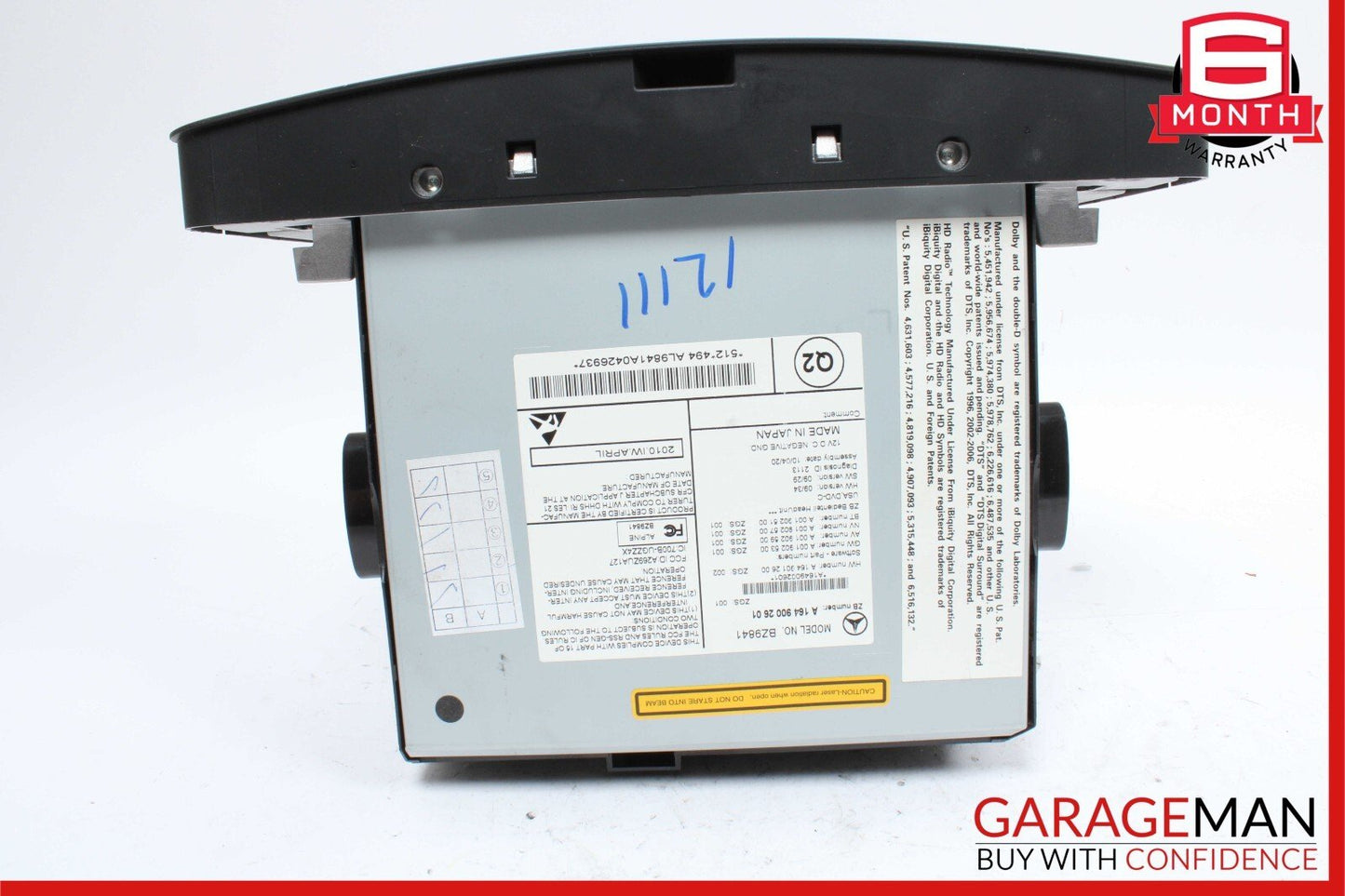09-12 Mercedes X164 GL450 ML350 Command Head Unit Navigation Radio CD Player OEM