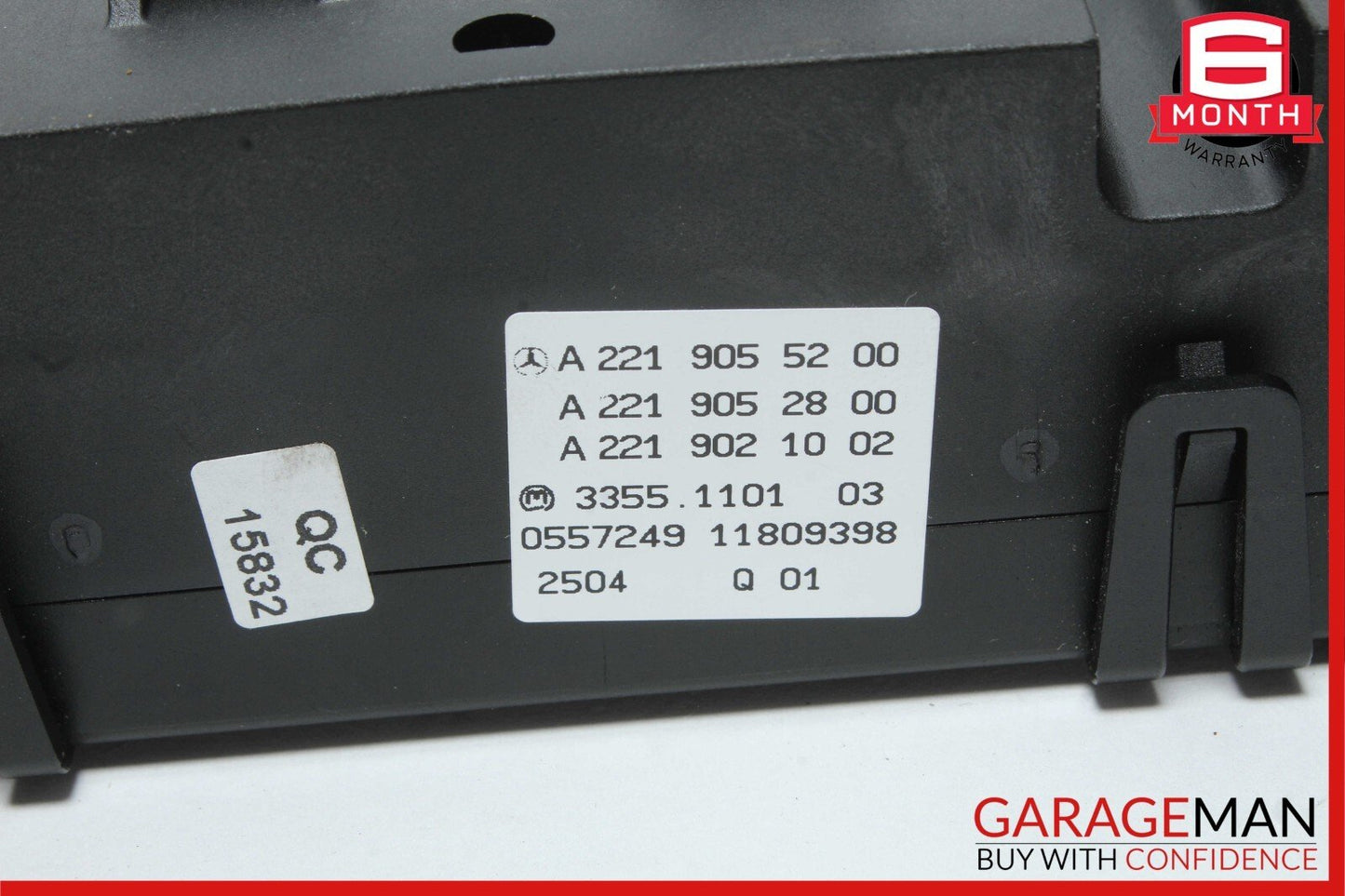 07-14 Mercedes W216 CL550 S550 AC A/C Climate Control Switch Dual Zone OEM