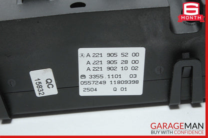 07-14 Mercedes W216 CL550 S550 AC A/C Climate Control Switch Dual Zone OEM