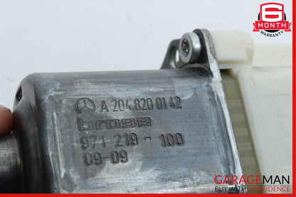 08-14 Mercedes W212 E350 C300 Sedan Front Left Side Door Window Regulator Motor