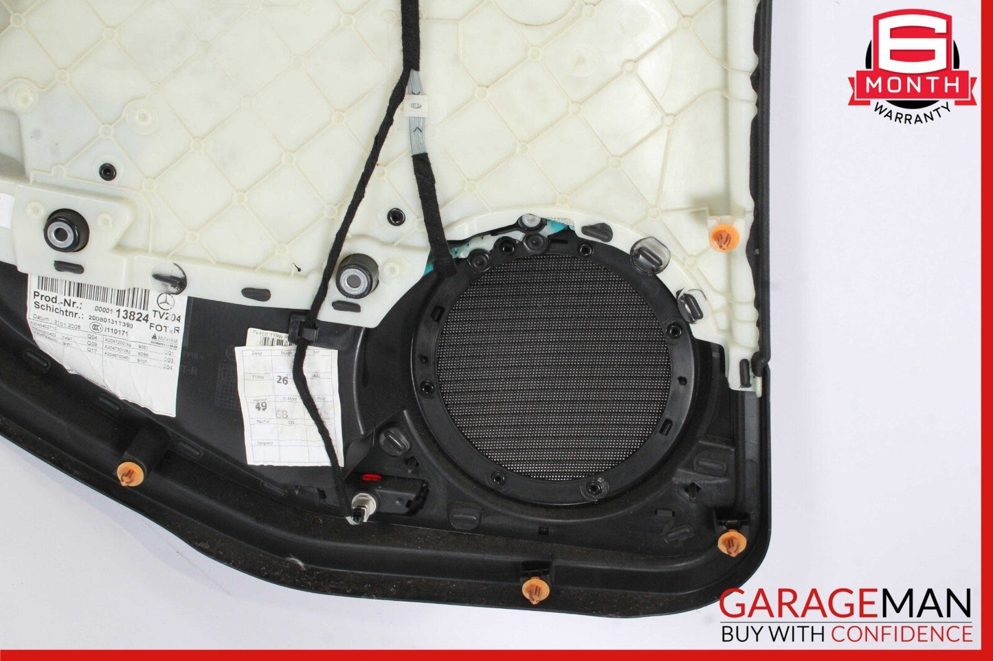 08-14 Mercedes W204 C300 Sedan Rear Right Passenger Side Door Panel Cover Black